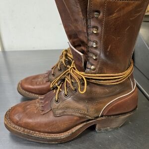 Men's Brown Leather Boots